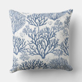 青サンゴ枕 | 珊瑚飾り枕 クッション (裏面)