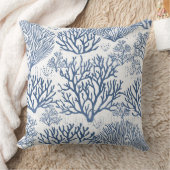 青サンゴ枕 | 珊瑚飾り枕 クッション (ブランケット)