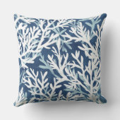 青サンゴ枕 | 珊瑚飾り枕 クッション (裏面)