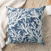 青サンゴ枕 | 珊瑚飾り枕 クッション (ブランケット)