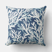 青サンゴ枕 | 珊瑚飾り枕 クッション (正面)