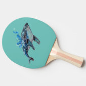 青ザトウクジラ 卓球ラケット (横)