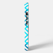 青シアンの四角形4つ Case-Mate iPhoneケース (裏面 / 左)