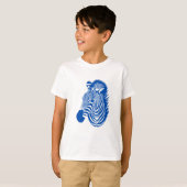 青シマウマ Tシャツ (正面フル)