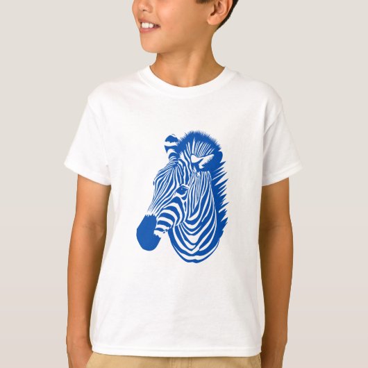 青シマウマ Tシャツ (正面)