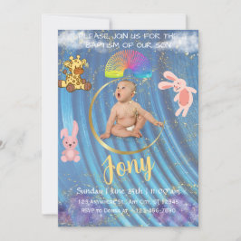 青シンプルい招待状。 シーズンカード