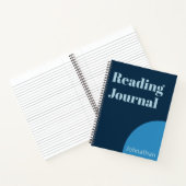 青シンプル名のの影読響 ノートブック (内部)