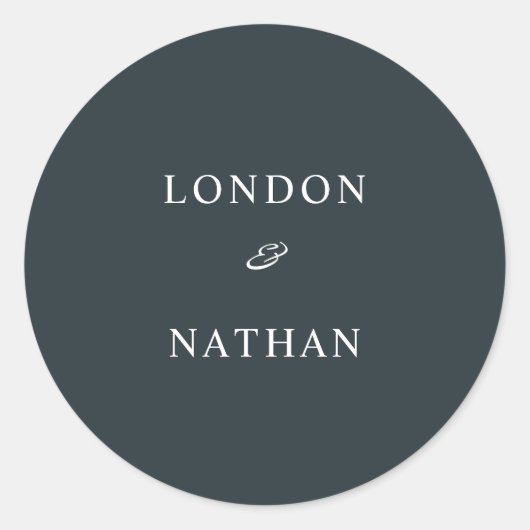 青シンプル緑の消音 ラウンドシール (正面)