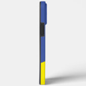 青シンプル色と黄色のジオメトリ黒のカラーブロック Case-Mate iPhoneケース (裏面 / 右)