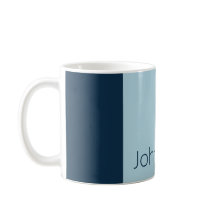 青シンプル色の縦の影のストライプ名前