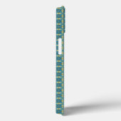 青シンプル葉の模様 Case-Mate iPhoneケース (裏面 / 右)