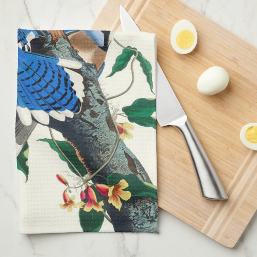 青ジェイズ キッチンタオル (四つ折り)