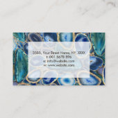 青ジオデス結晶パターン 名刺 (裏面)