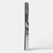 青スカルメタリックルックケース – メイトiPhoneケース Case-Mate iPhoneケース (裏面 / 右)