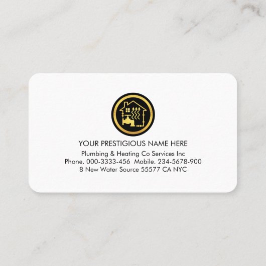 青スタイリッシュい配管線 名刺 (裏面)