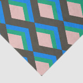 青スタイリッシュと緑モダンの中世の文様  薄葉紙 (詳細)