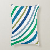 青スタイリッシュと緑 アクセントクッション (正面(垂直))