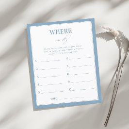 青スタイリッシュどこ彼らはブライダルシャワーゲーム