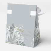 青スタイリッシュエレガントフローラ書道アンパサンド フェイバーボックス (裏面サイド)