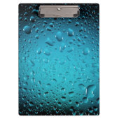 青スタイリッシュカッコいい水が滴る クリップボード (正面)