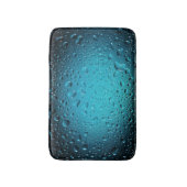 青スタイリッシュカッコいい水が滴る バスマット (正面縦)