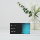 青スタイリッシュカッコいい水が滴る 名刺 (スタンド正面)