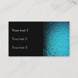 青スタイリッシュカッコいい水が滴る 名刺