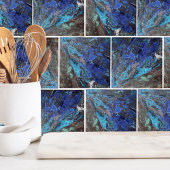 青スタイリッシュ大理石 タイル