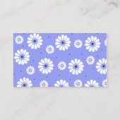 青スタイリッシュ白デイジーモンマイカード コーリングカード (裏面)