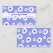 青スタイリッシュ白デイジーモンマイカード コーリングカード (正面/裏面)