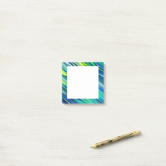 青スタイリッシュ緑の黄色のポストイット注記 ポストイット (デスク上)