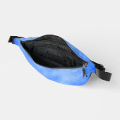 青スタイリッシュ色の雲の効果 ファニーパック (見開き)