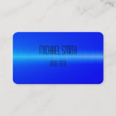 青ステンレススチールメタル名刺 名刺 (正面)