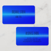 青ステンレススチールメタル名刺 名刺 (正面/裏面)
