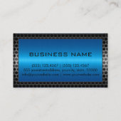 青ステンレスモダン鋼縁ど金 名刺 (裏面)