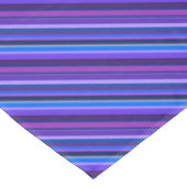 青ストライプと紫の対角線 テーブルクロス (アングル)