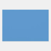 青ストライプの白 ラッピングペーパーシート (正面2)