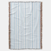 青ストライプの色で スローブランケット (正面縦)