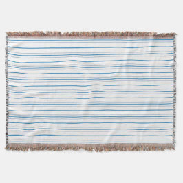 青ストライプの色で スローブランケット