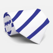 青ストライプの色 ネクタイ (ロール)