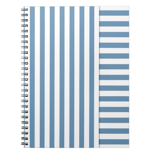 青ストライプの色 ノートブック (正面)