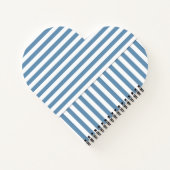 青ストライプの色 ノートブック (裏面)