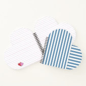 青ストライプの色 ノートブック (内部)