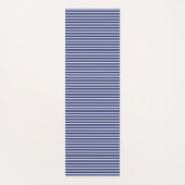 青ストライプの色 ヨガマット (正面)