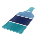 青ストライプの カッティングボード (角)