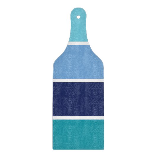 青ストライプの カッティングボード (正面)