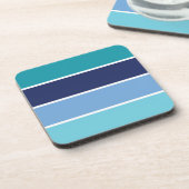 青ストライプの コースター (左側)