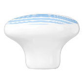 青ストライプの セラミックノブ (側面)