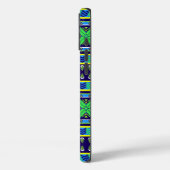 青ストライプアステカ Case-Mate iPhoneケース (裏面 / 左)