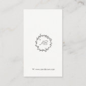 青ストライプリース 名刺 (裏面)